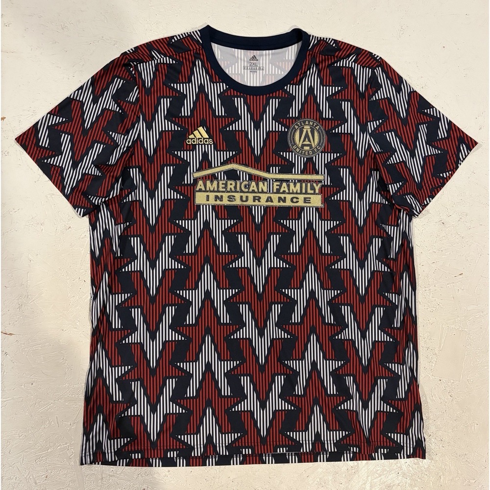 Adidas Atlanta United 2019 'Americana' Pre-Match Soccer Jersey Mens 2XL FH7543